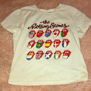 Rolling Stones short shirt (not a crop top)